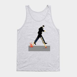 Walk Softly or Burn 002 Vintage Humor Tank Top